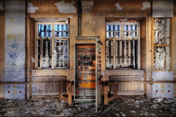 An old ruined room from the inside