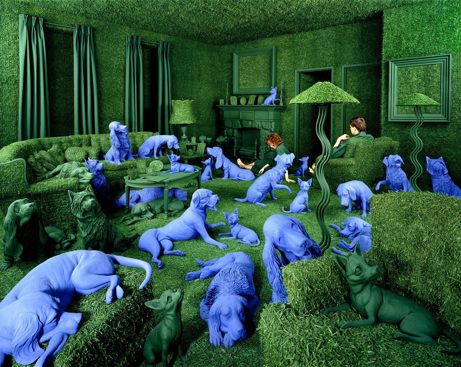 arenoso skoglund habitación verde perros azules obsesiones