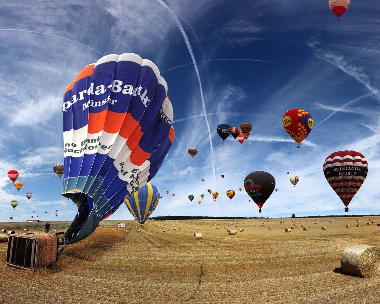 globos campo cielo