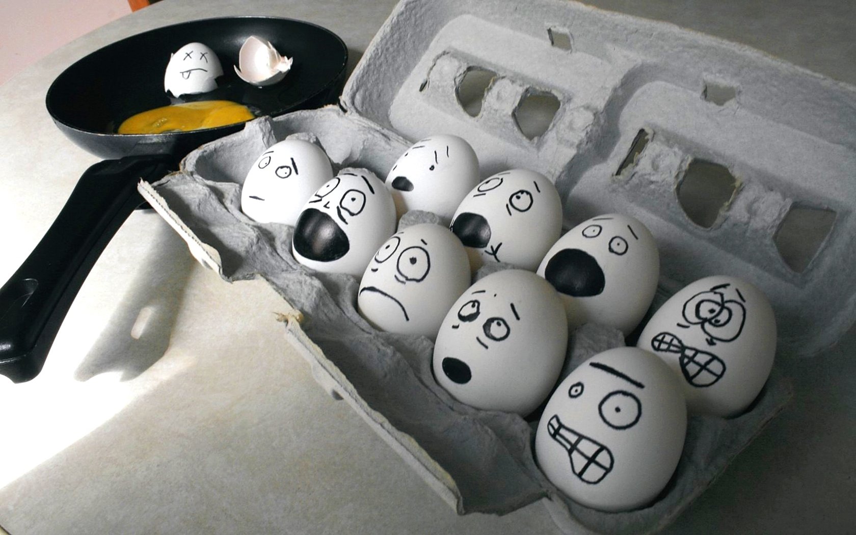 eggs emotions fear humor