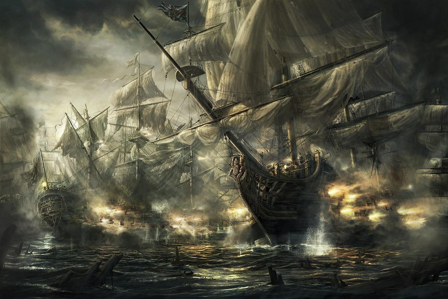 britain sailboats battle empire: total war