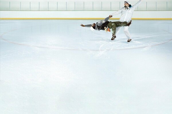 Patinaje artístico-trabajo duro