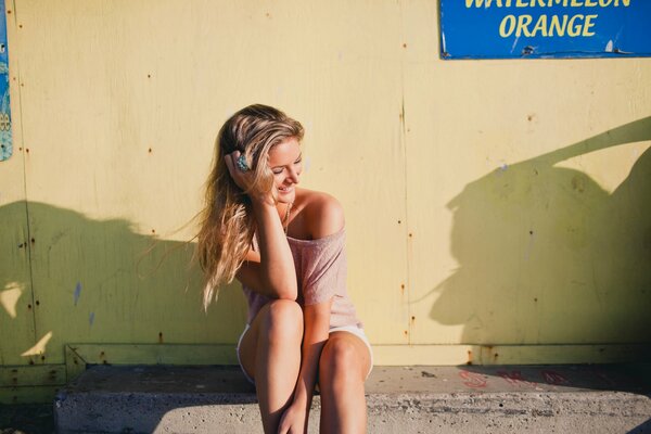 Photo of a girl in profile