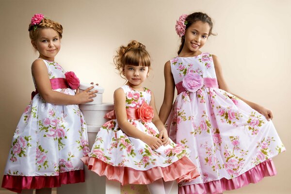 Floral mood of little dolls