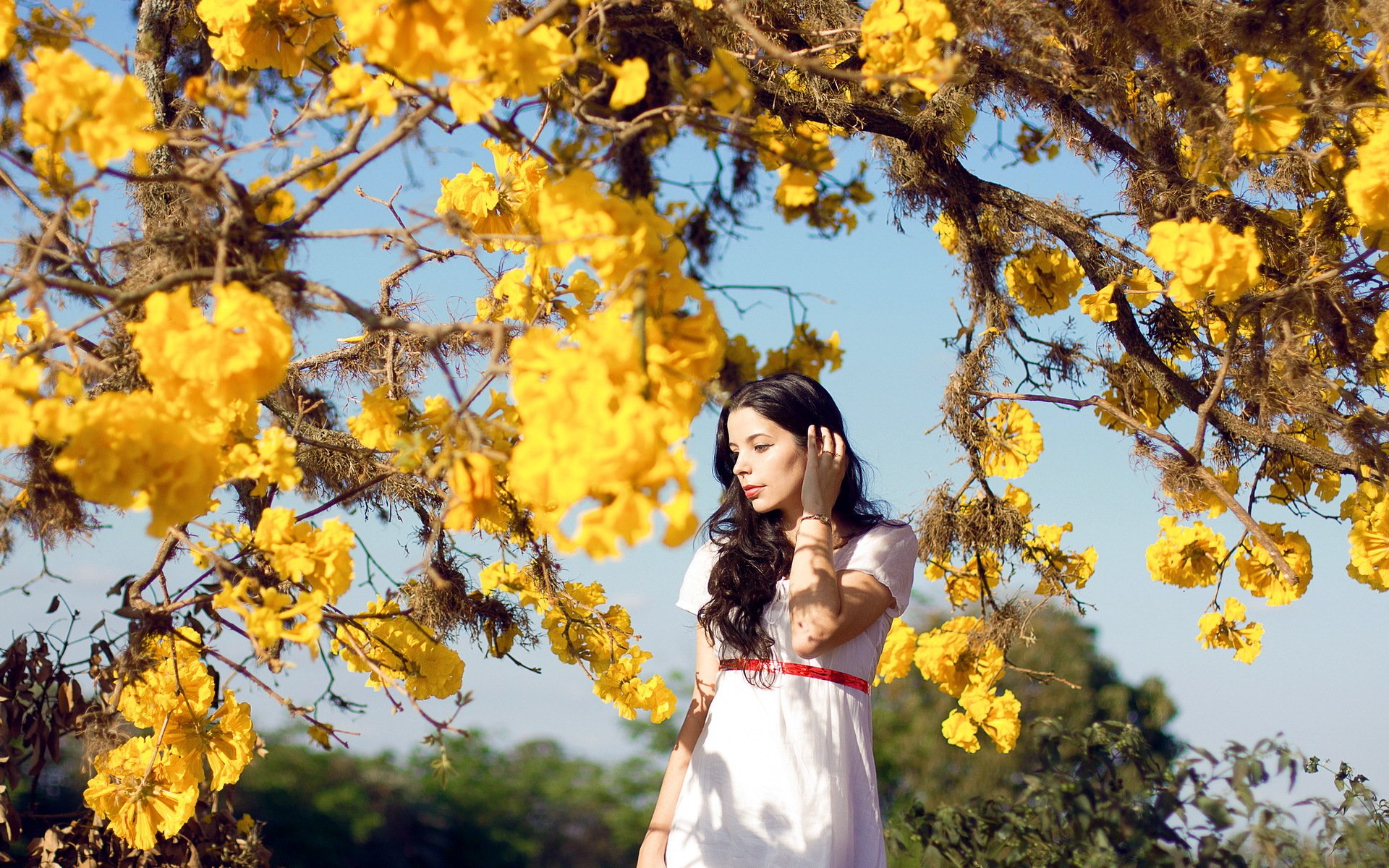 girl tree nature