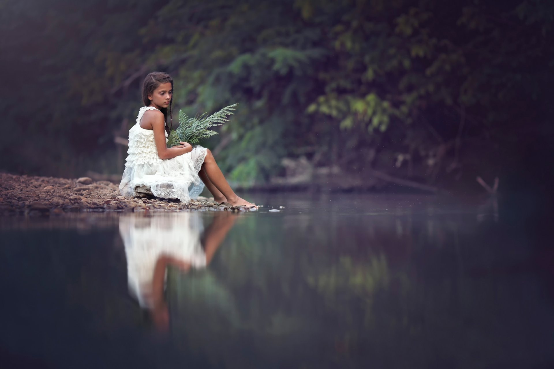 memories girl in water sadness veselina alexandrova