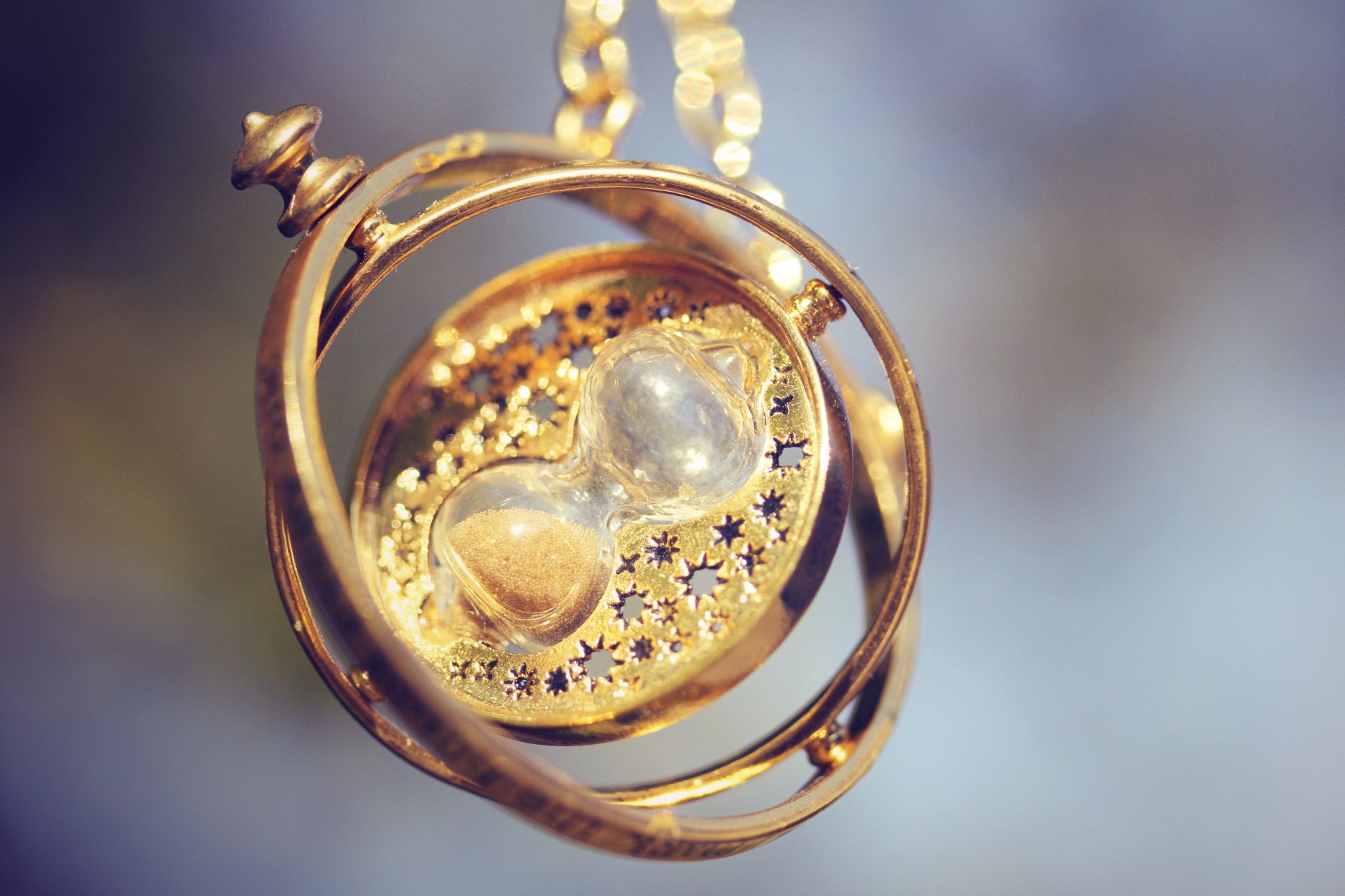 reloj de arena colgante macro decoración