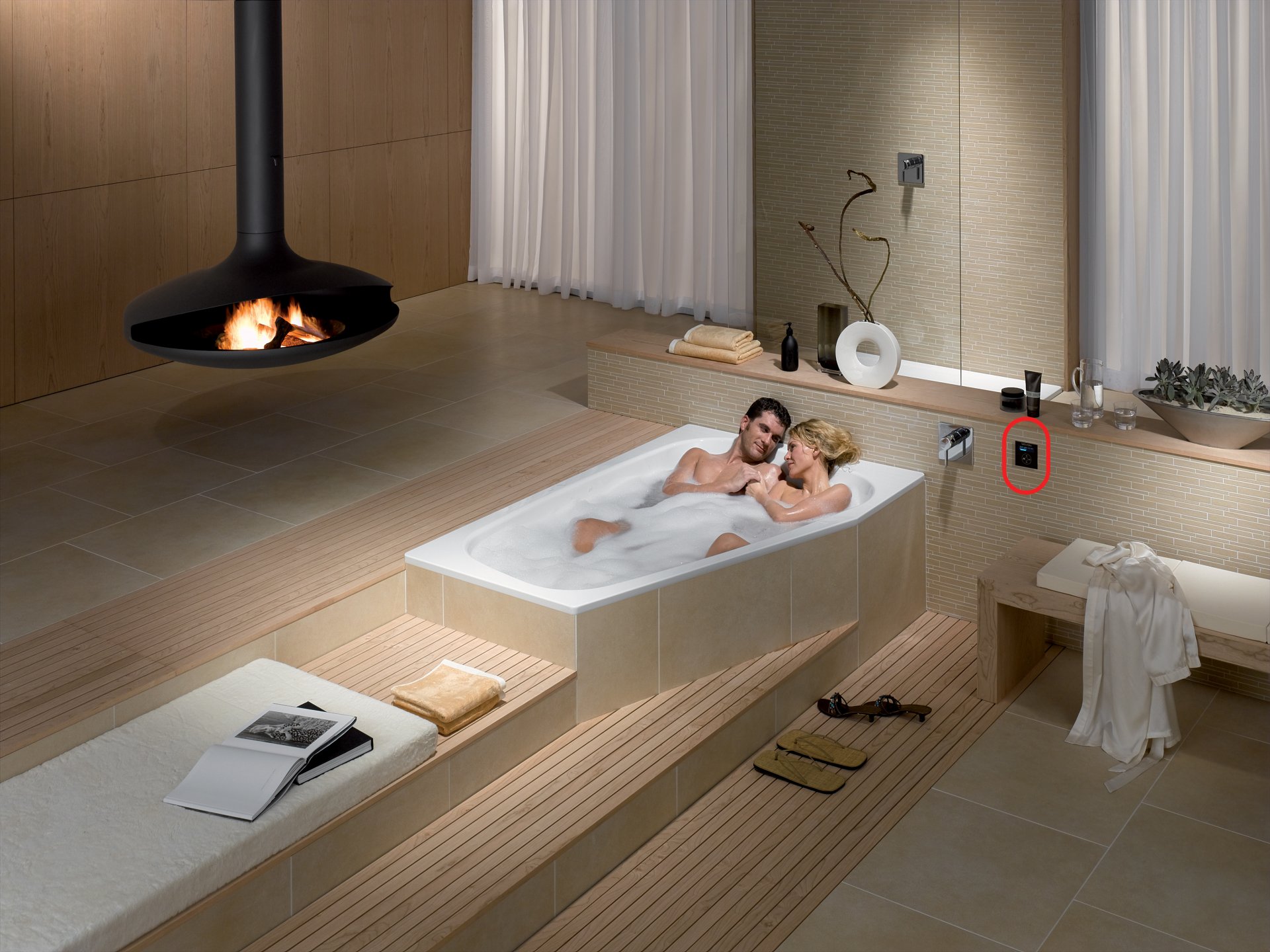 badewanne kamin zwei