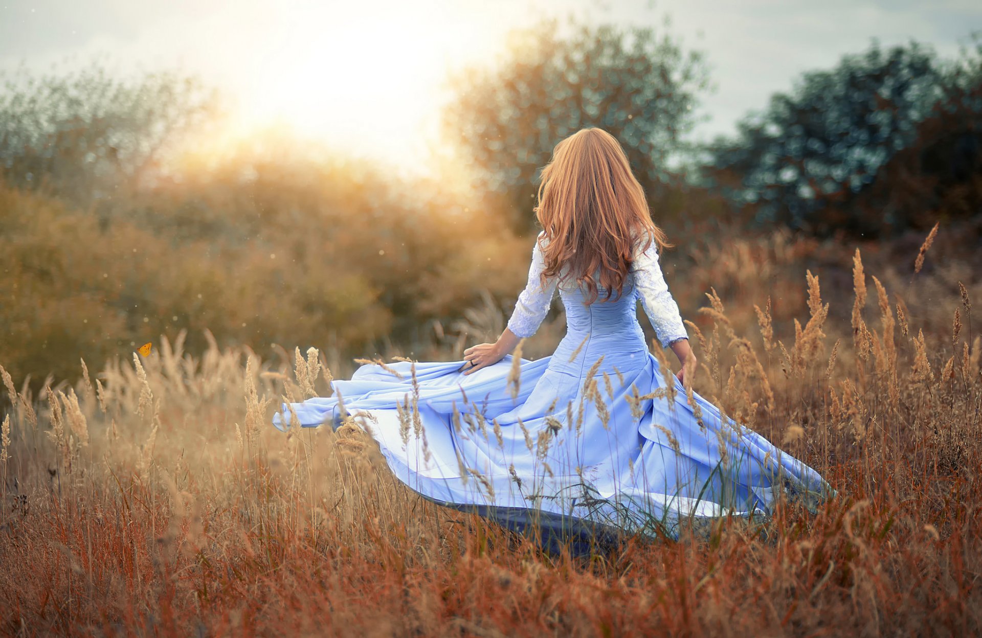 magisch fräulein froggi mädchen kleid natur