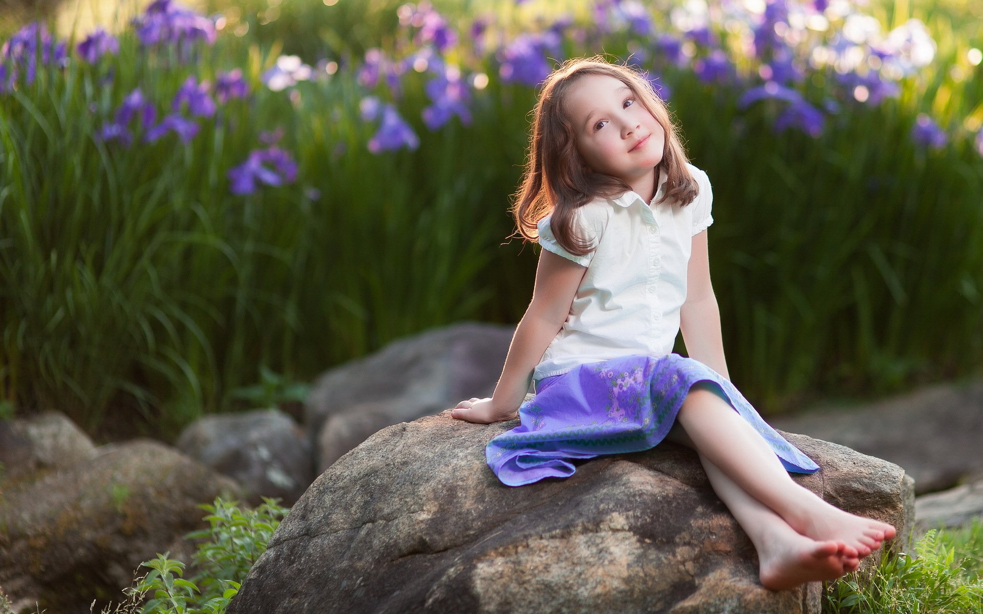 girl flower mood