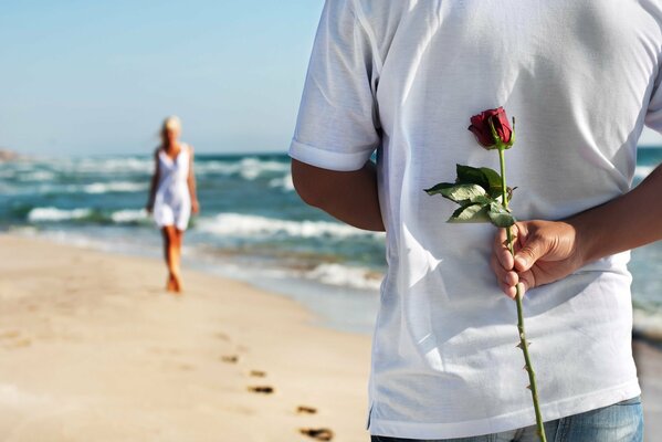 Mar playa arena romance