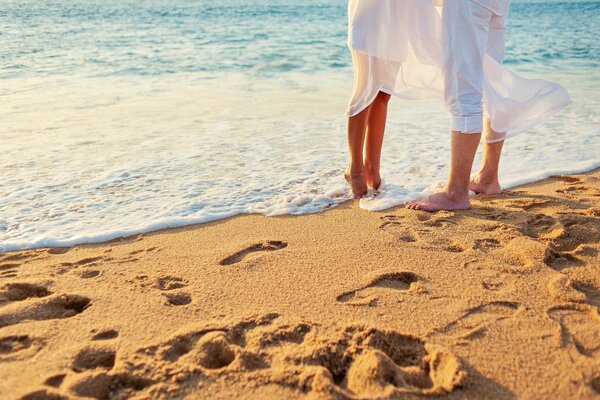 Liebespaar am Meer