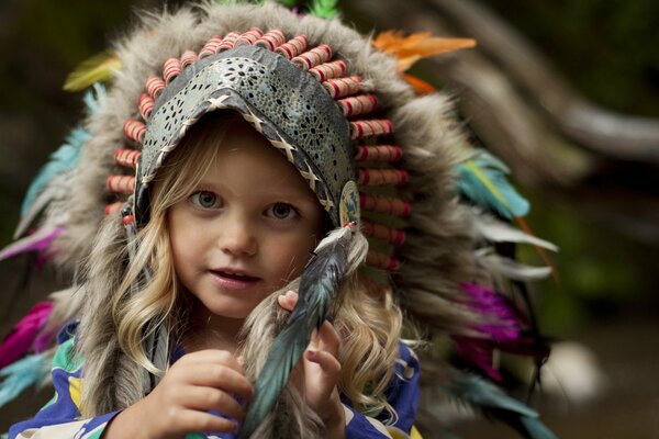 La fille en amérique chapeau