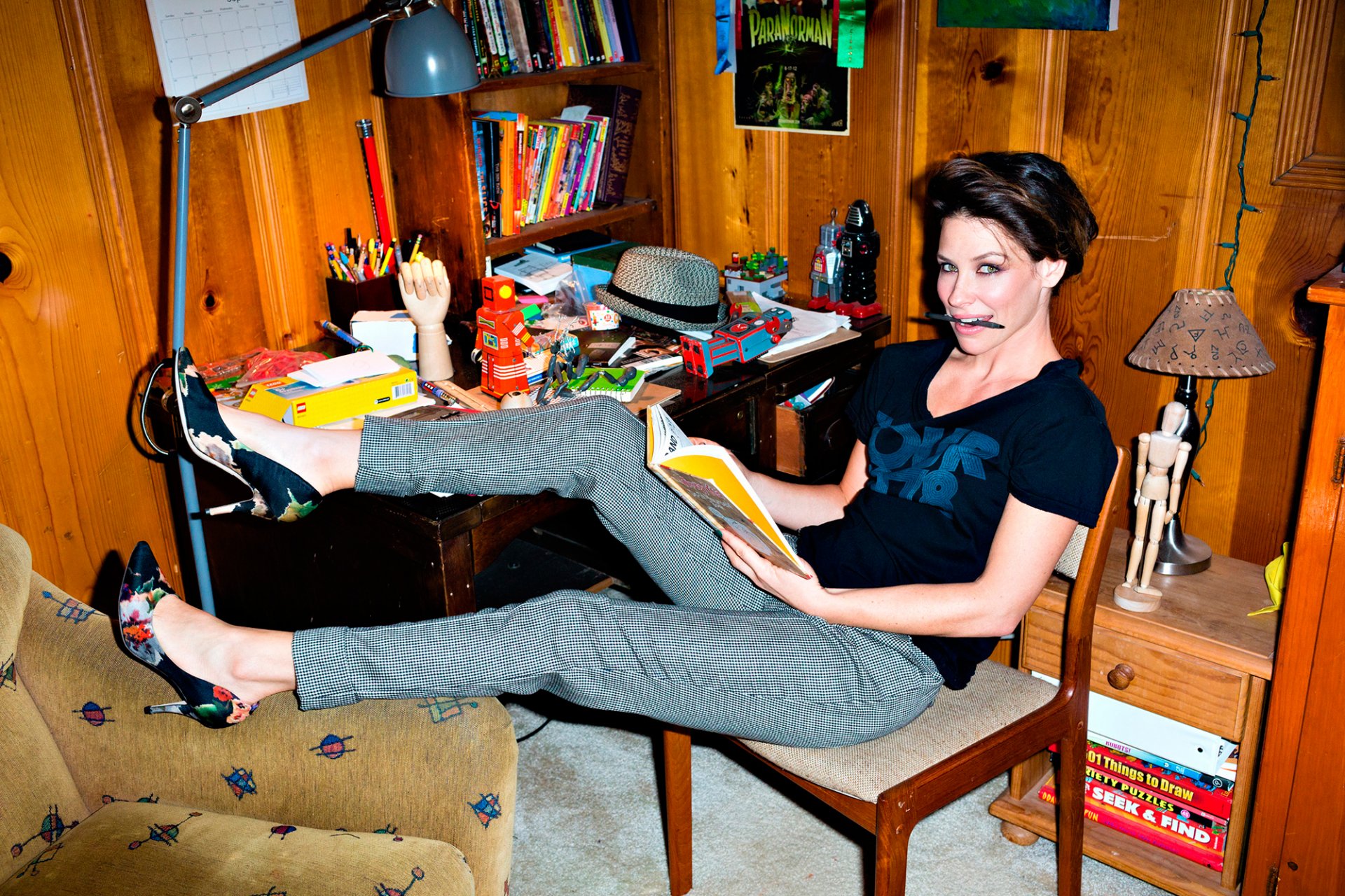 evangeline lilly habitación lectura chicos de nylon