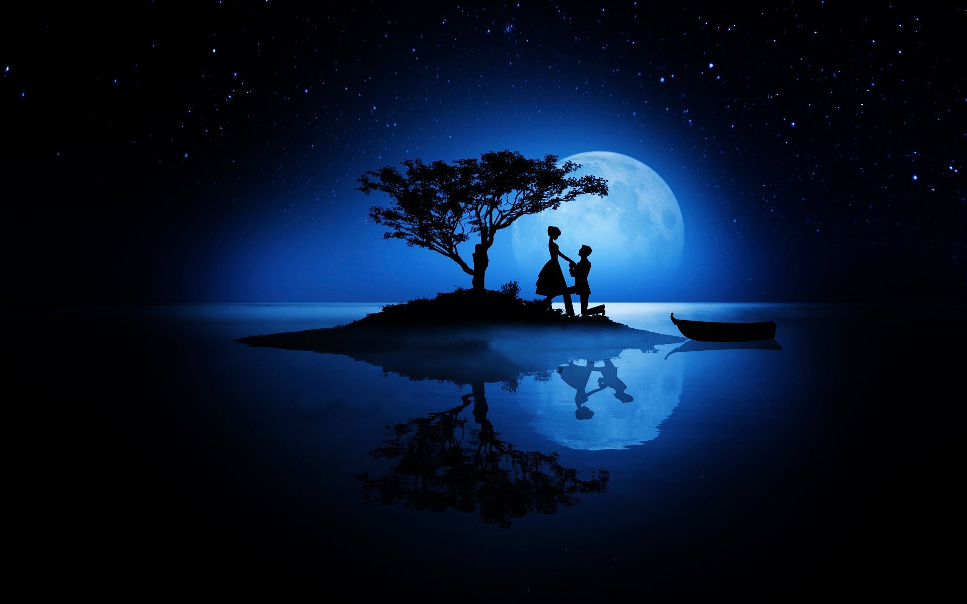 de la vapeur des silhouettes la nuit de la romance l amour la lune