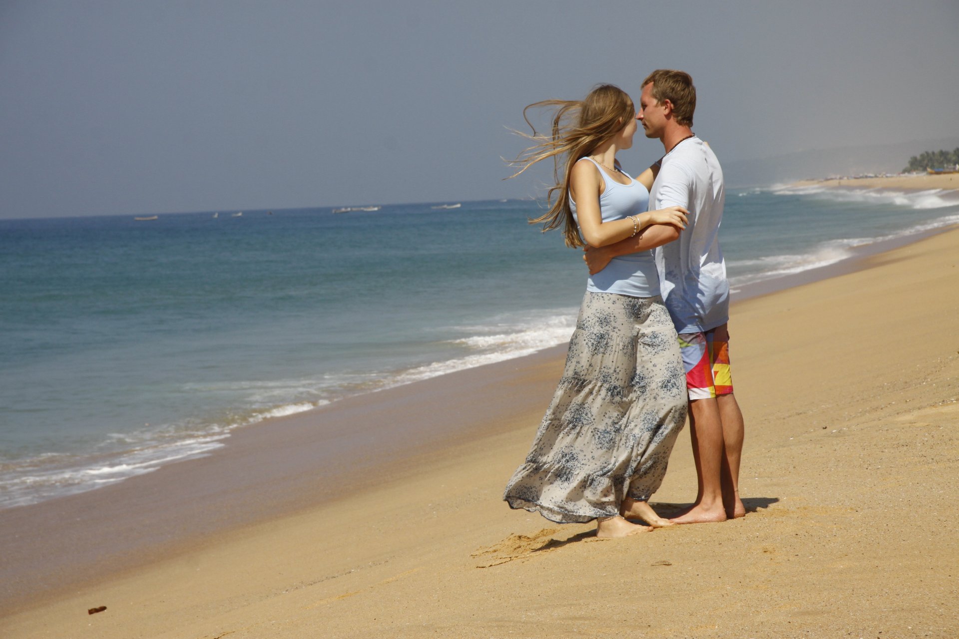 estados de ánimo mar chica novio pareja amor fondo fondo de pantalla