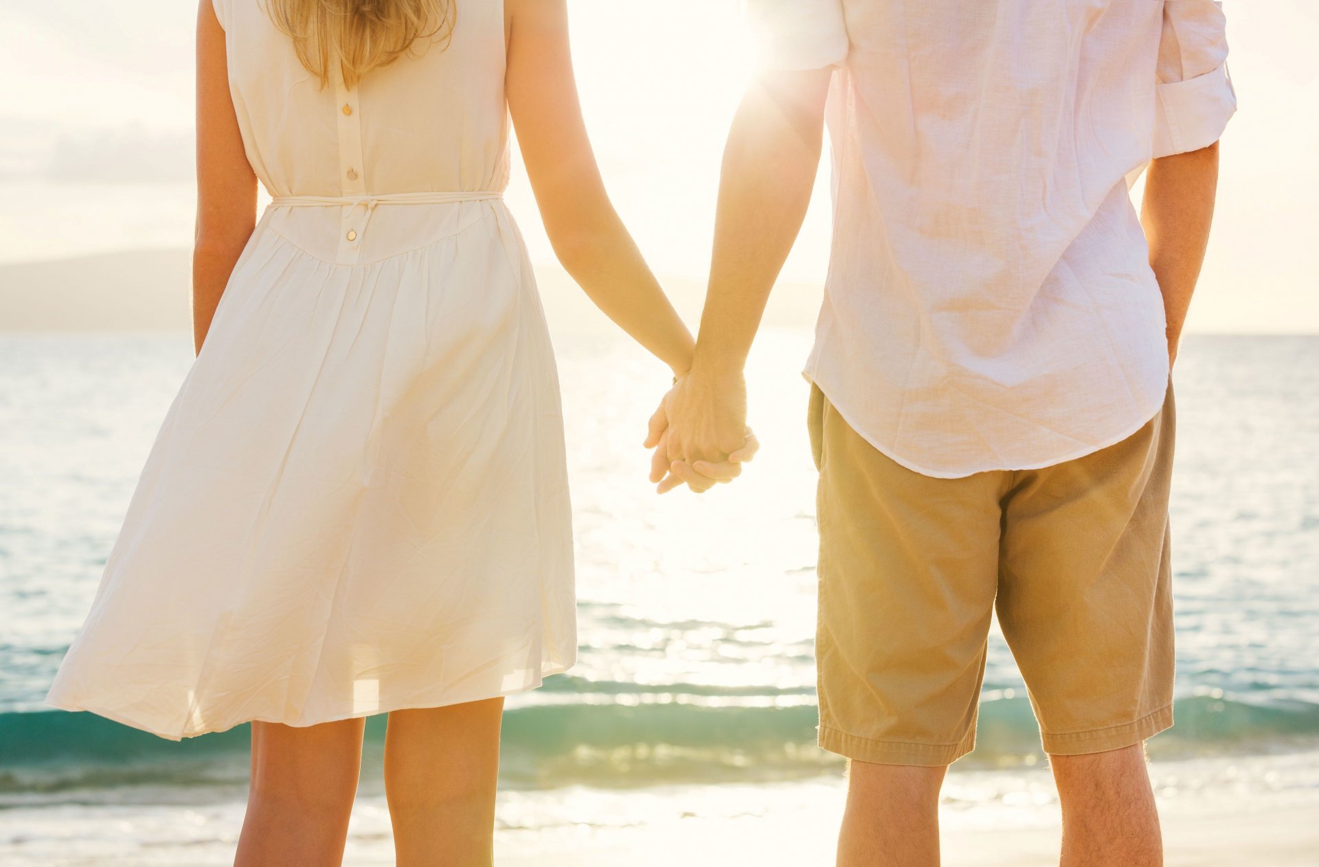 moods girl guy man woman hands support protection love feelings dress beach sand sea vacation wave romance beautiful men sun background wallpaper widescreen fullscreen widescreen