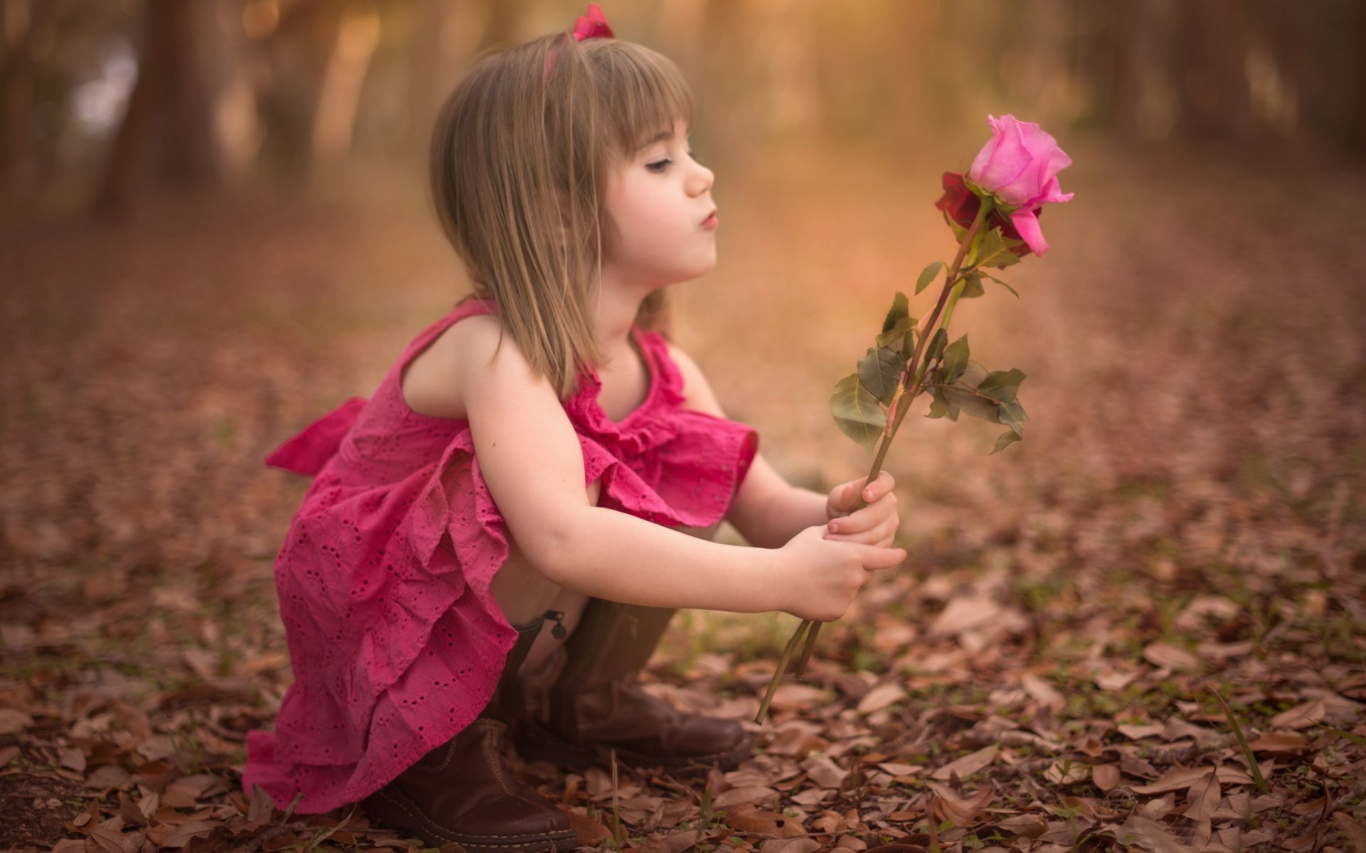 girl flower rose child autumn girl grown up background wallpaper widescreen fullscreen widescreen widescreen