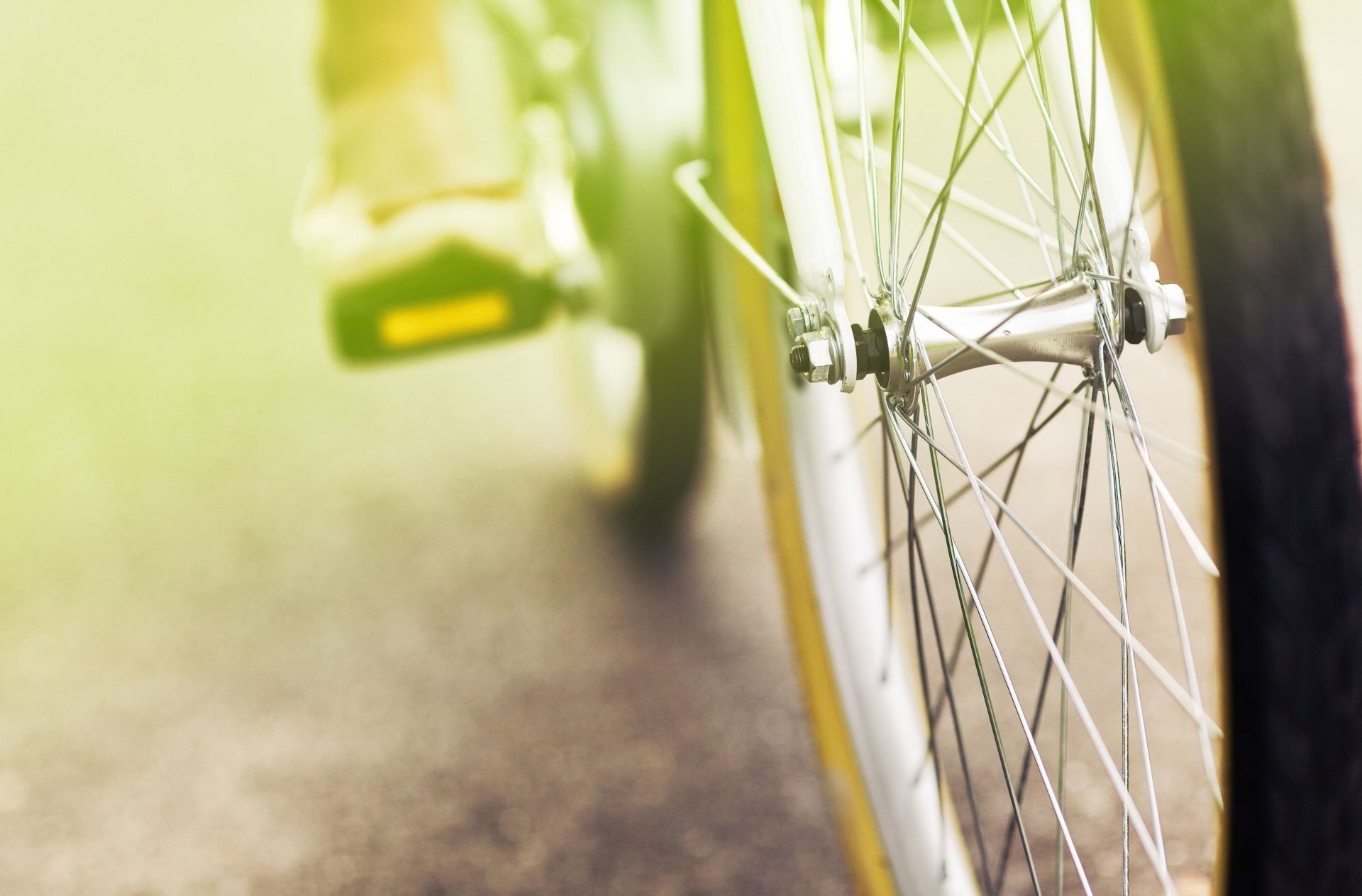 mood ruota bicicletta verde sfocatura riposo giorno sfondo carta da parati widescreen schermo intero widescreen