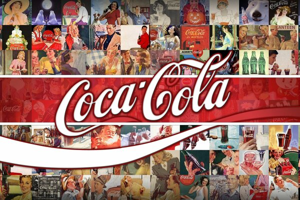 Coca Cola drinks advertising, logo