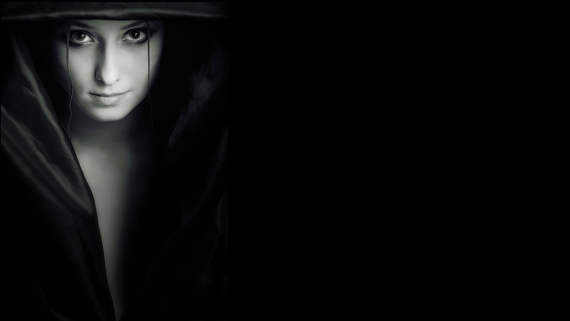 girl black background shadow vampire darkness black