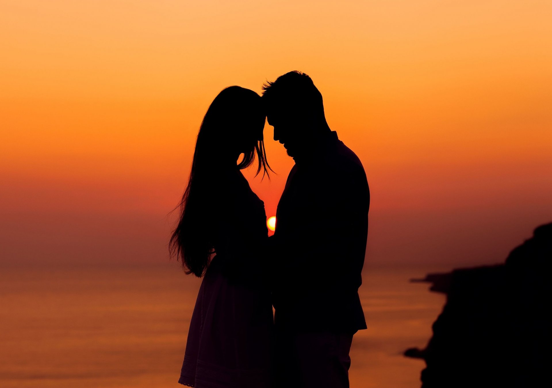 estado de ánimo chica mujer novio hombre silueta amor sentimientos romance puesta de sol sol fondo fondo de pantalla pantalla ancha pantalla completa pantalla ancha pantalla ancha