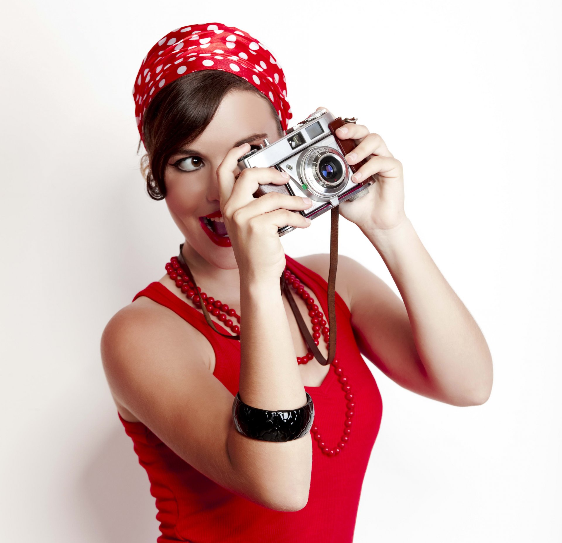 umore fotografico macchina fotografica bella ragazza retro stile pin up moderno colpa ti tiro scatto :