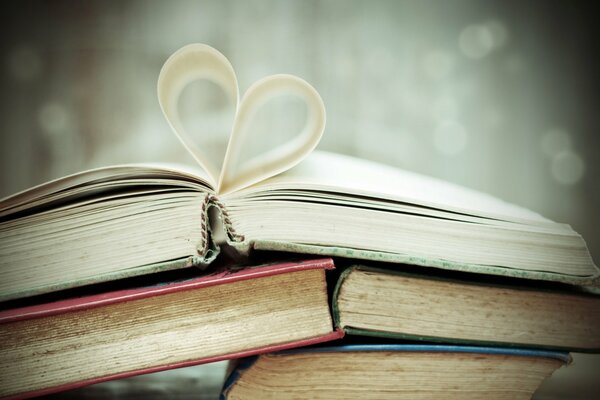 Ein Stapel Bücher und die Liebe zur Literatur
