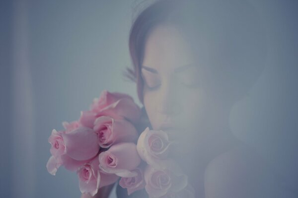 Gentle touches of rose petals