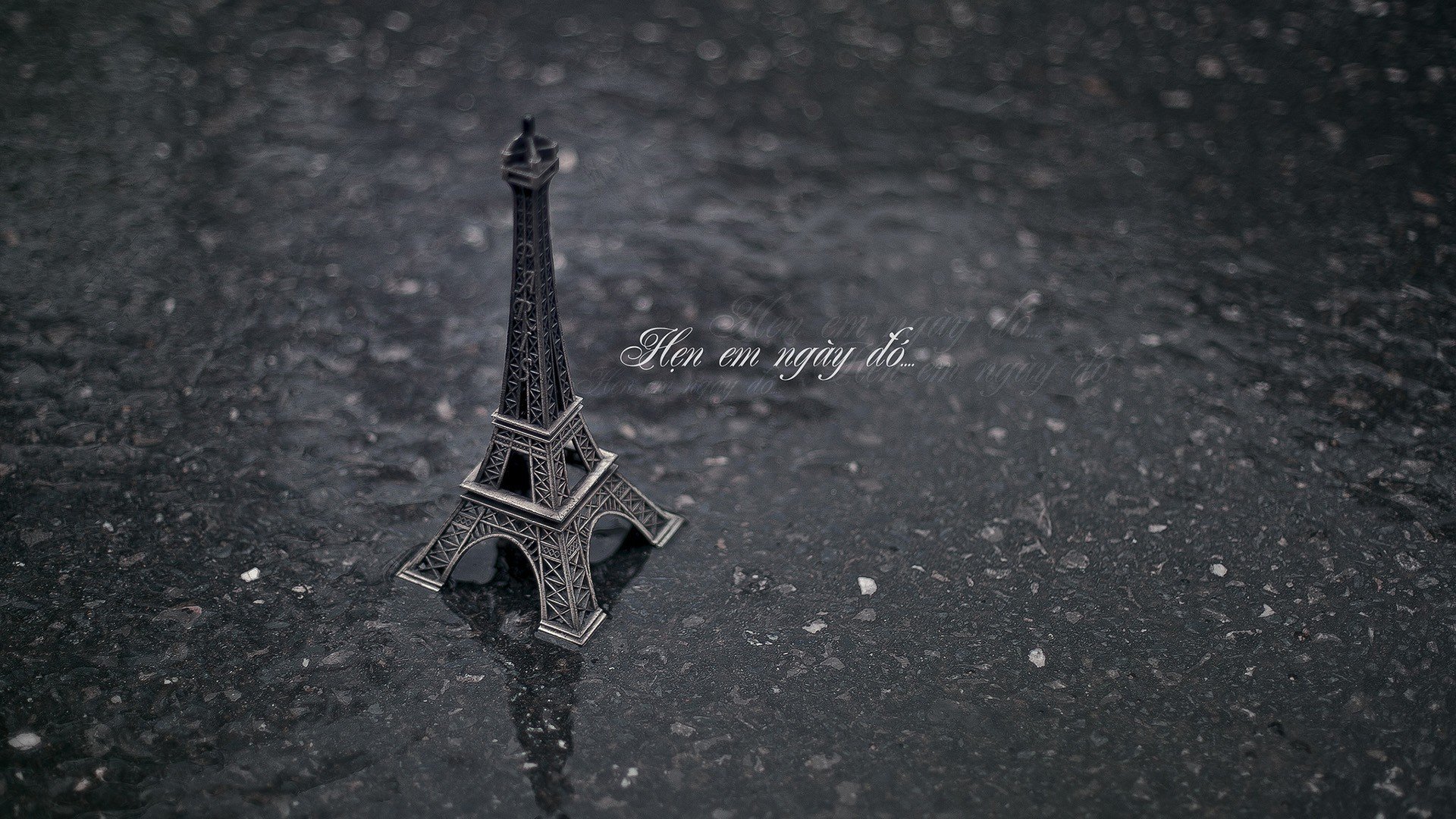 humeur tour eiffel paris france asphalte terre pluie eau fond fond d écran