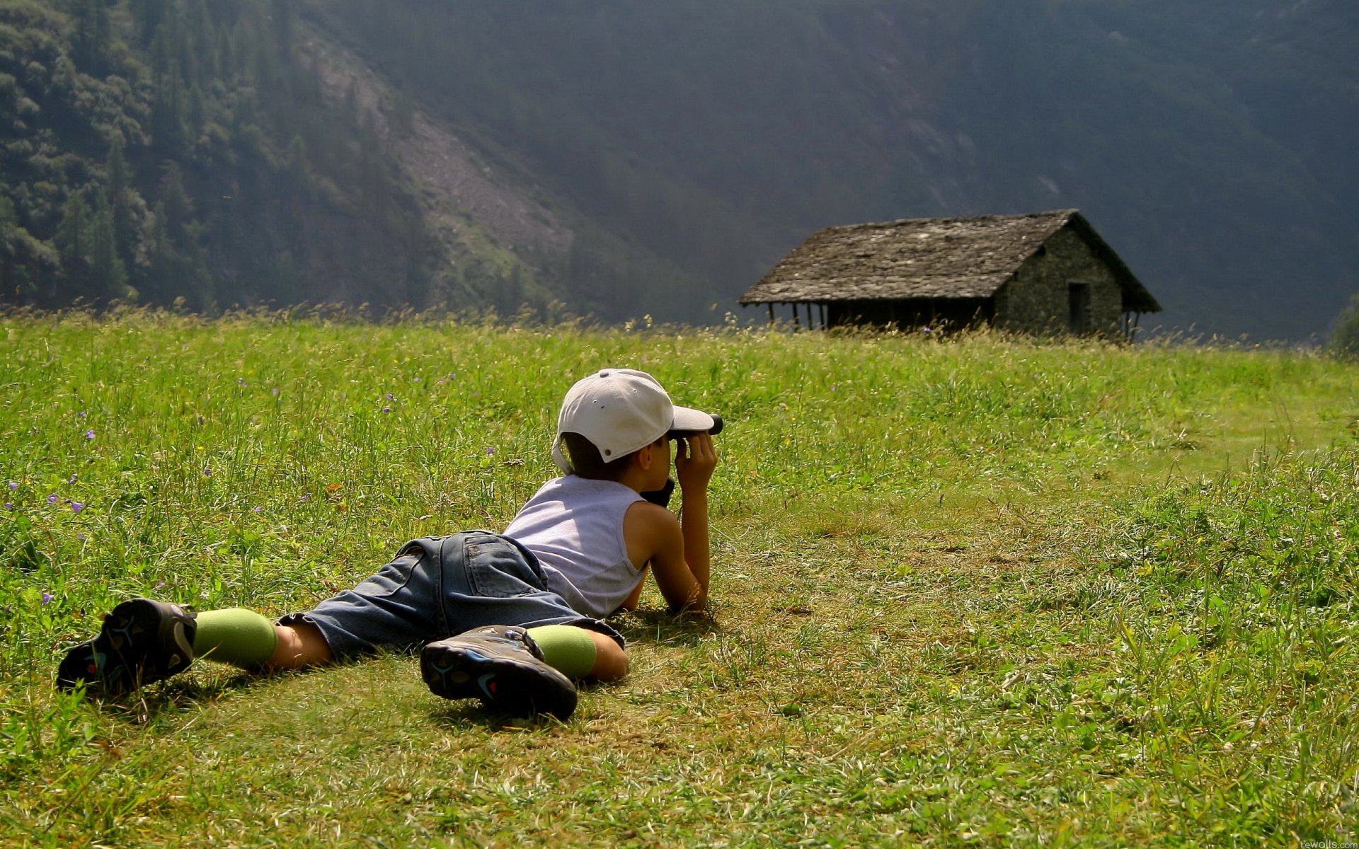 estados de ánimo niño niños naturaleza hierba campo gorra