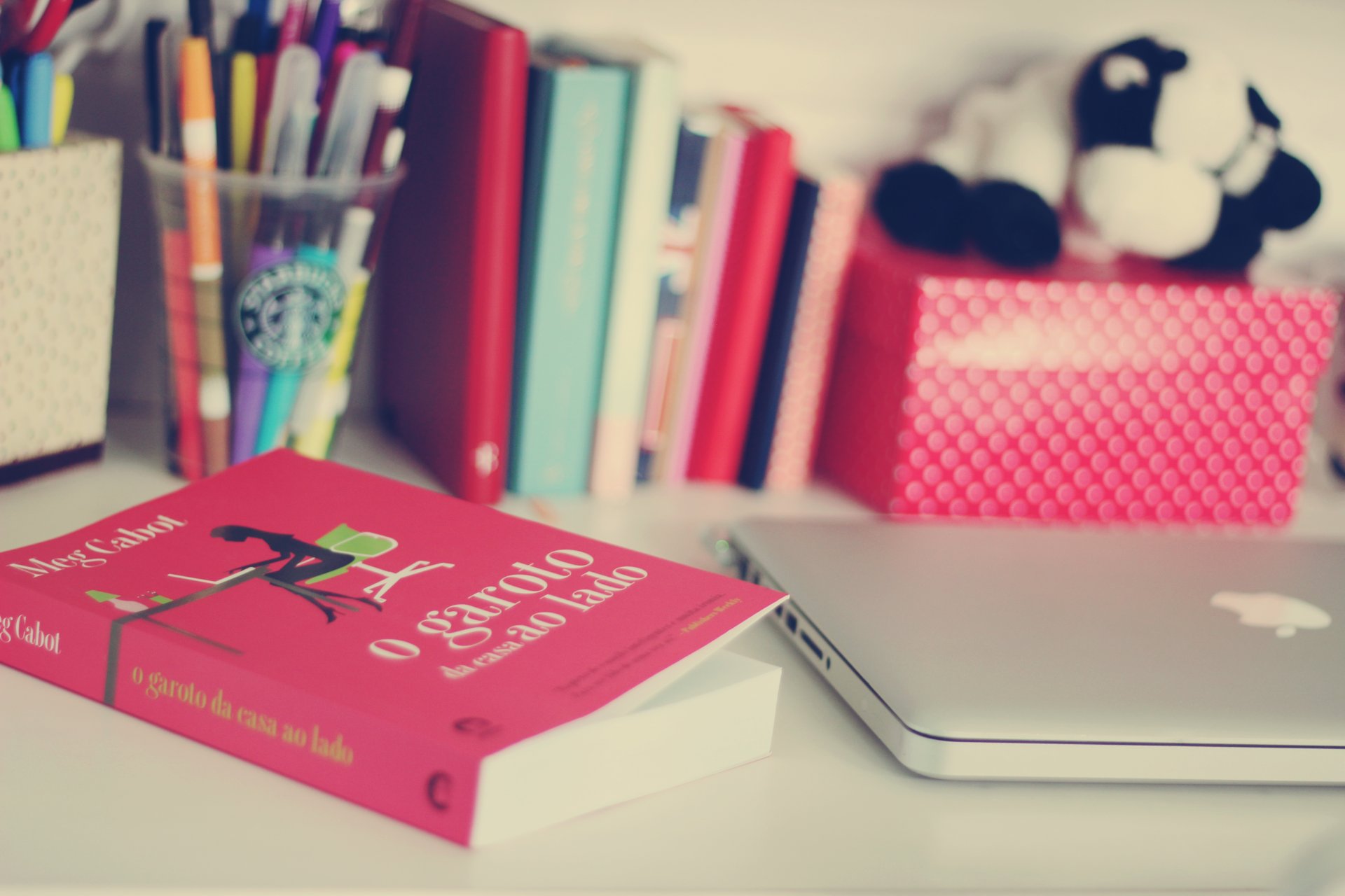 mood book . pencils pencil holders pens table pink . background wallpaper