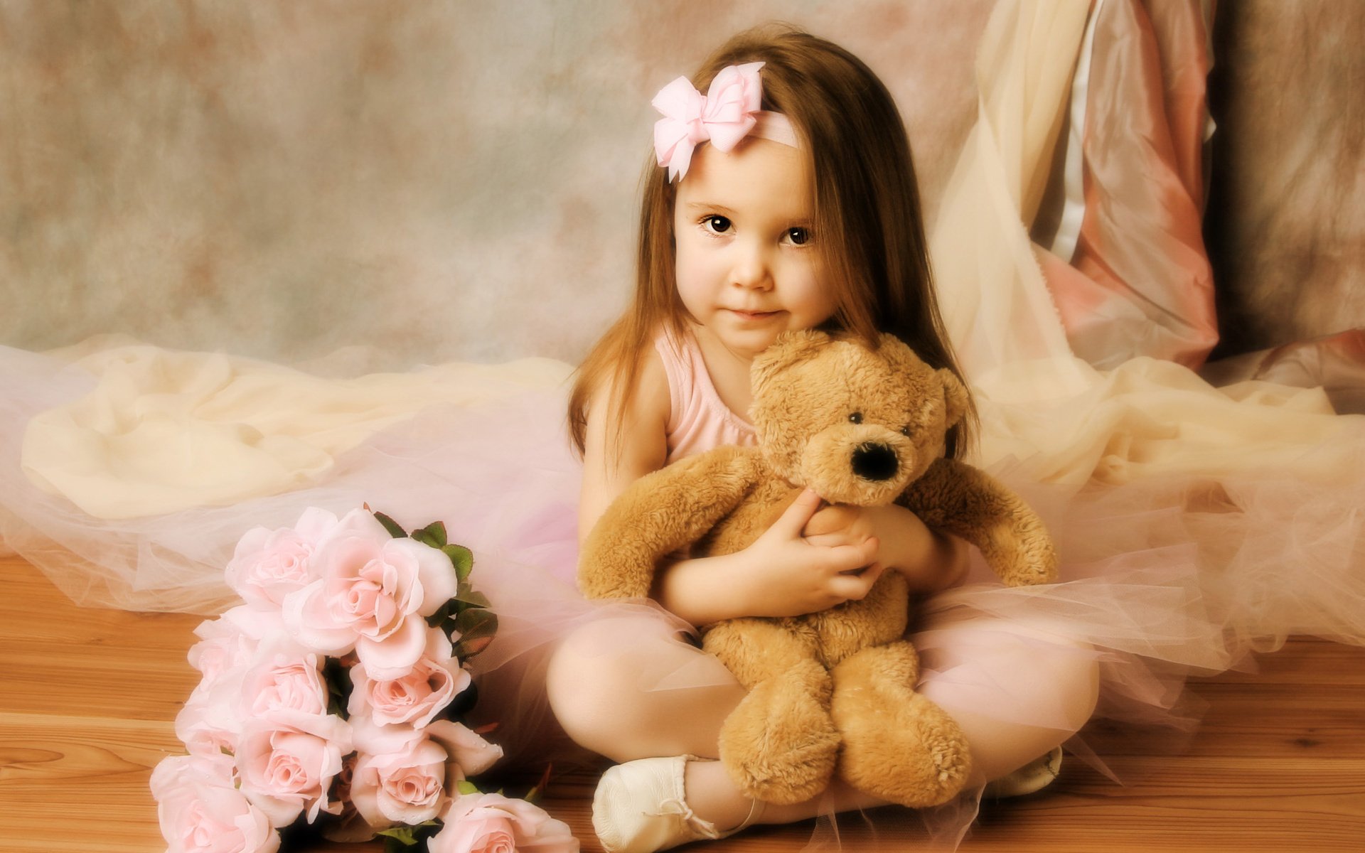 girl teddy bear rose