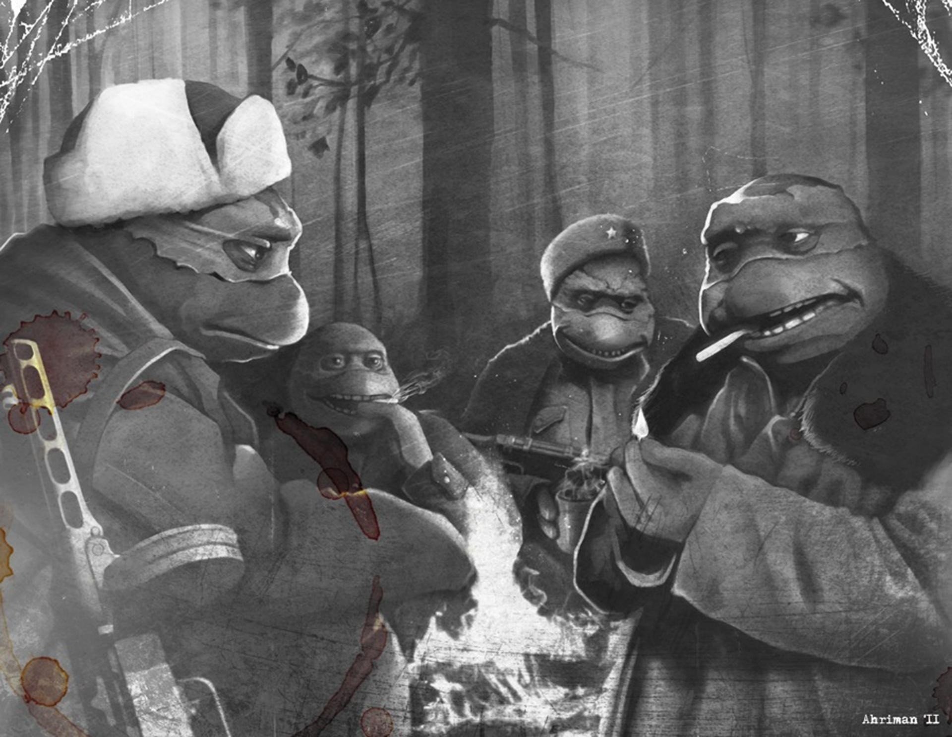 turtles ninja war soviet union leonardo raphael donatello michelangelo