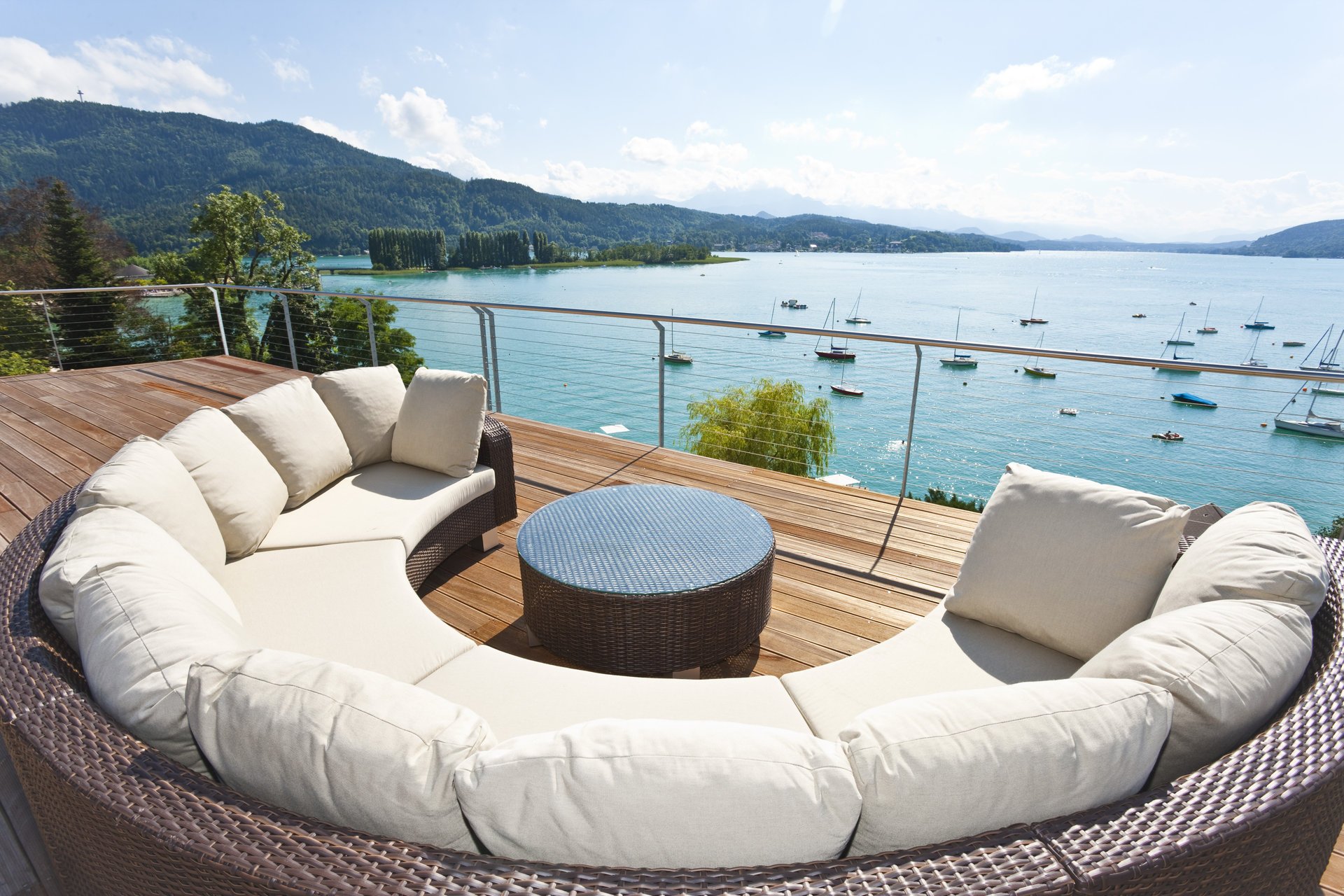 see terrasse balkon aussicht berge erholung entspannen