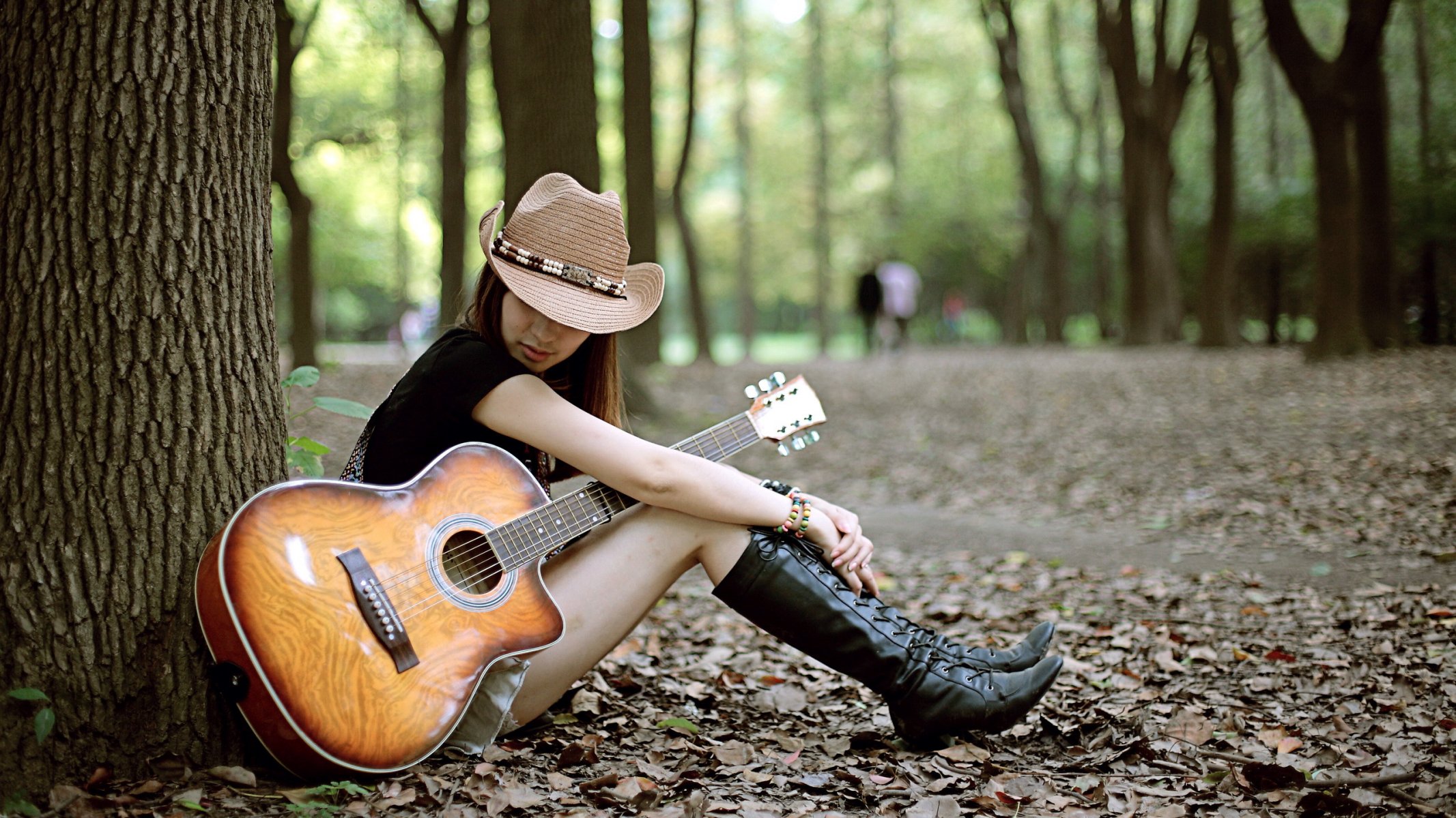 chica guitarra estado de ánimo