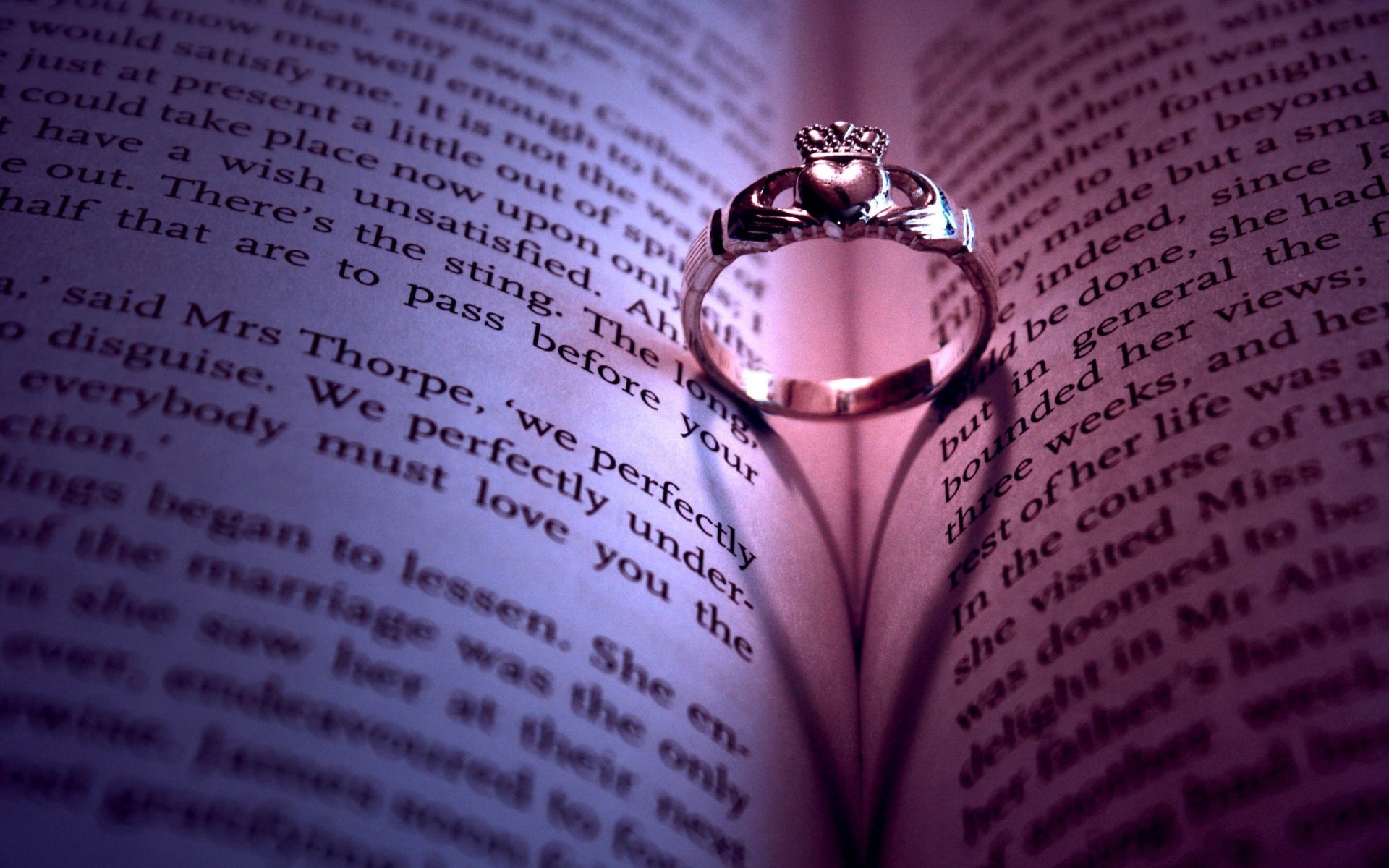 anello libri iscrizione amore carta