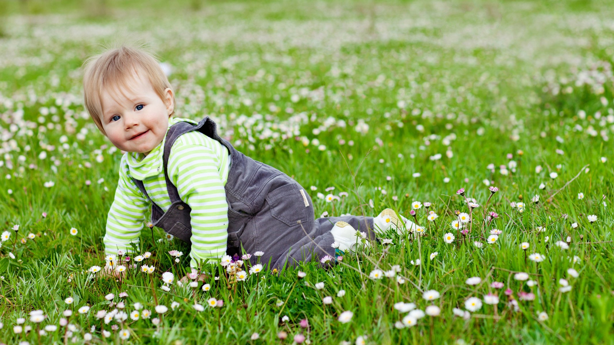 baby baby happy play cute joy garden grass flowers kids happy games cute