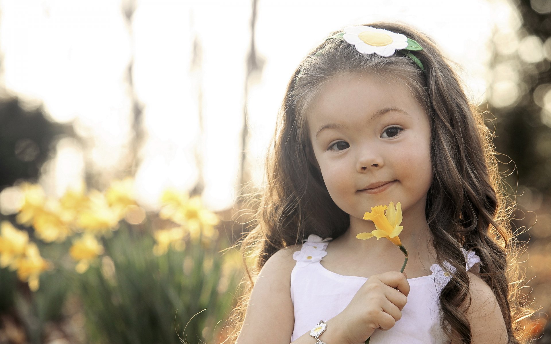 girl flower portrait beauty mood