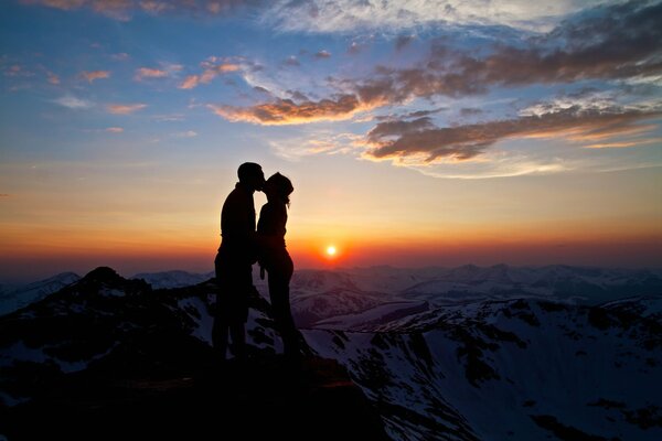 Amor de amor en la cima de la montaña