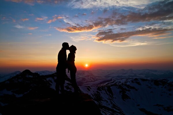 Amore d amore in cima alla montagna