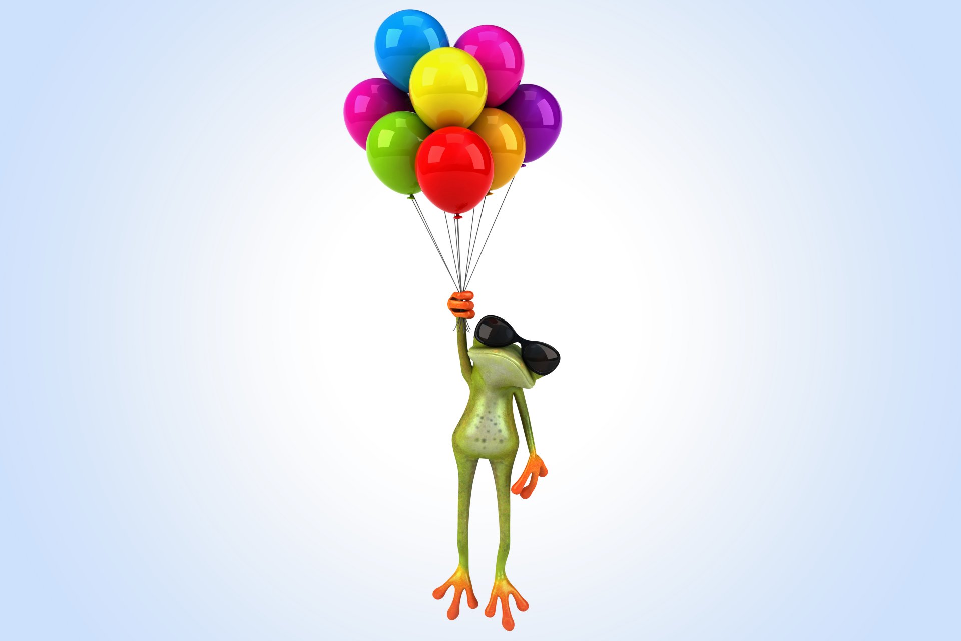 3d frosch luftballons