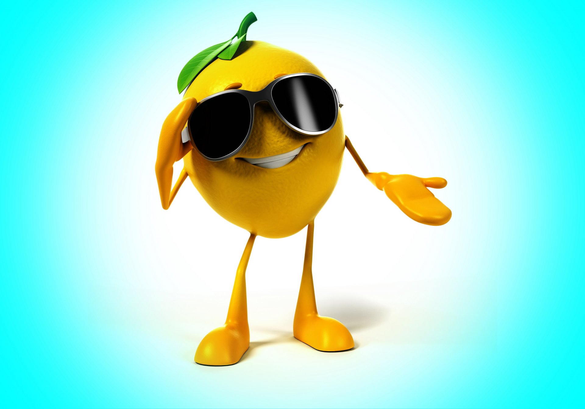 background lemon smile glasses 3d