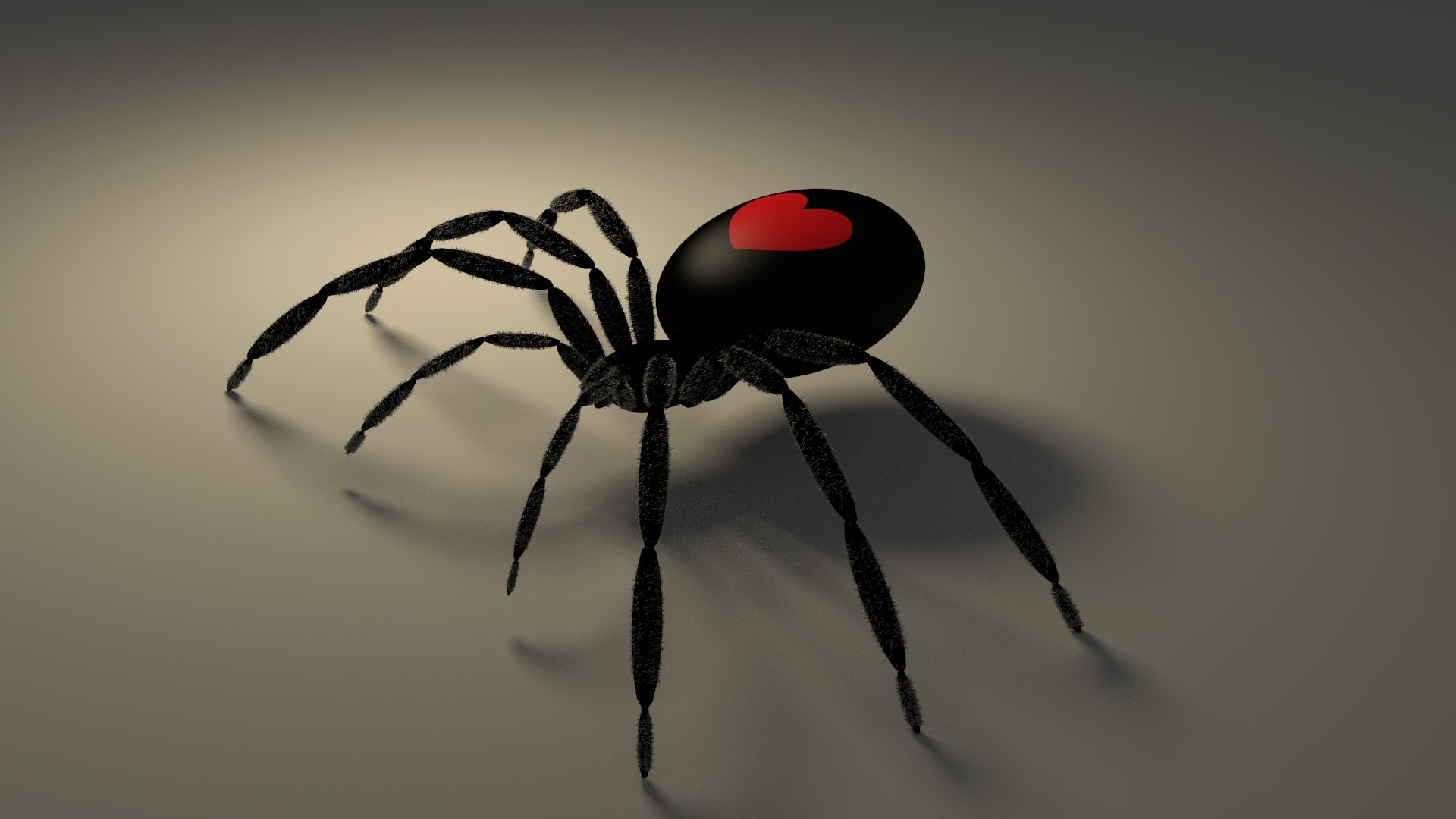 spinne valentine gothic herz schatten