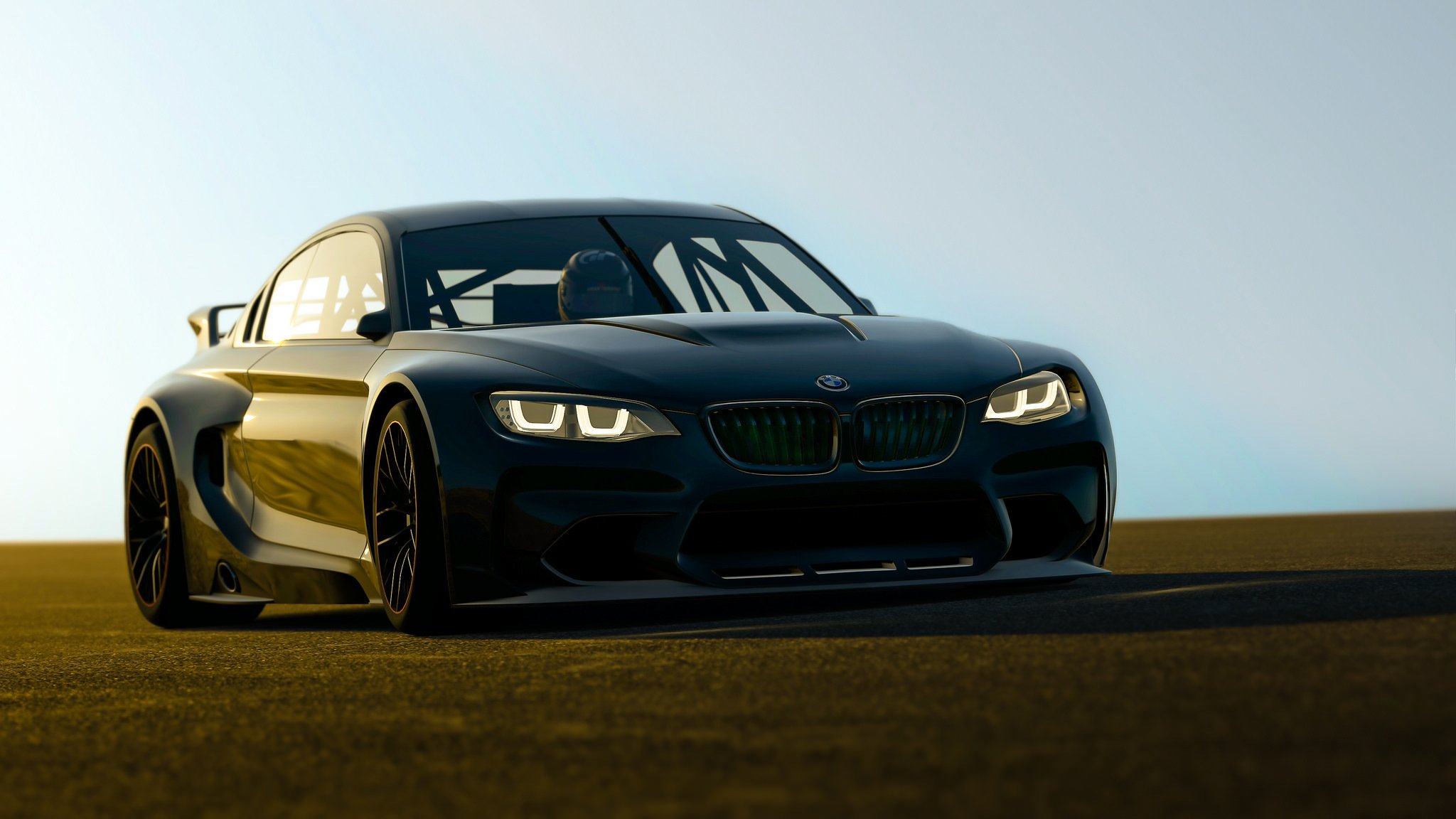 bmw frente renderizado fondo