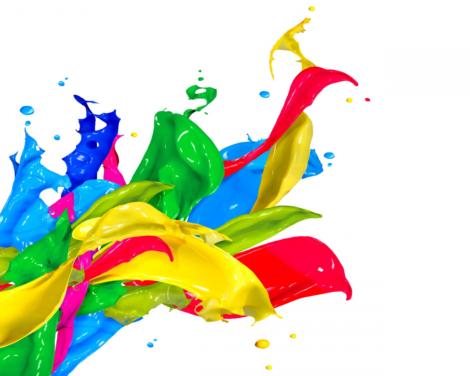pintura salvapantallas acrílico colores diseño salpicaduras gotas