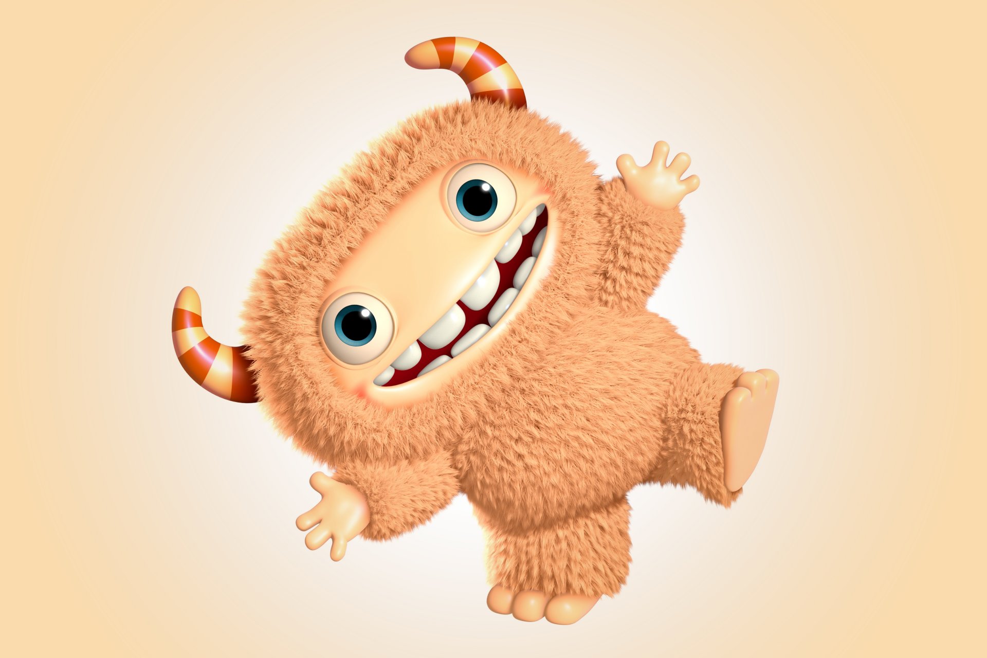 3d monster cartoon monster character