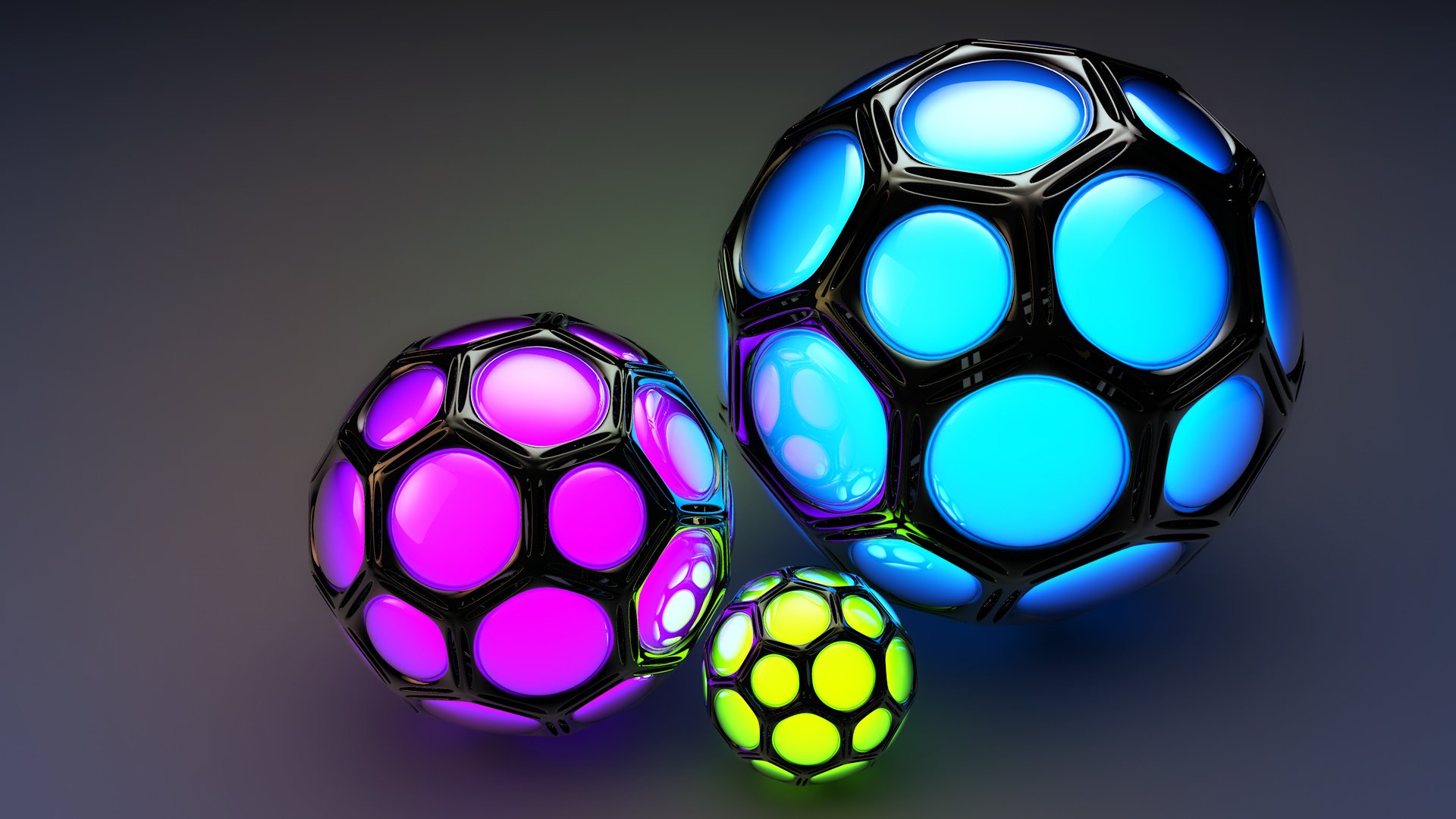 balls cell of the cell color background