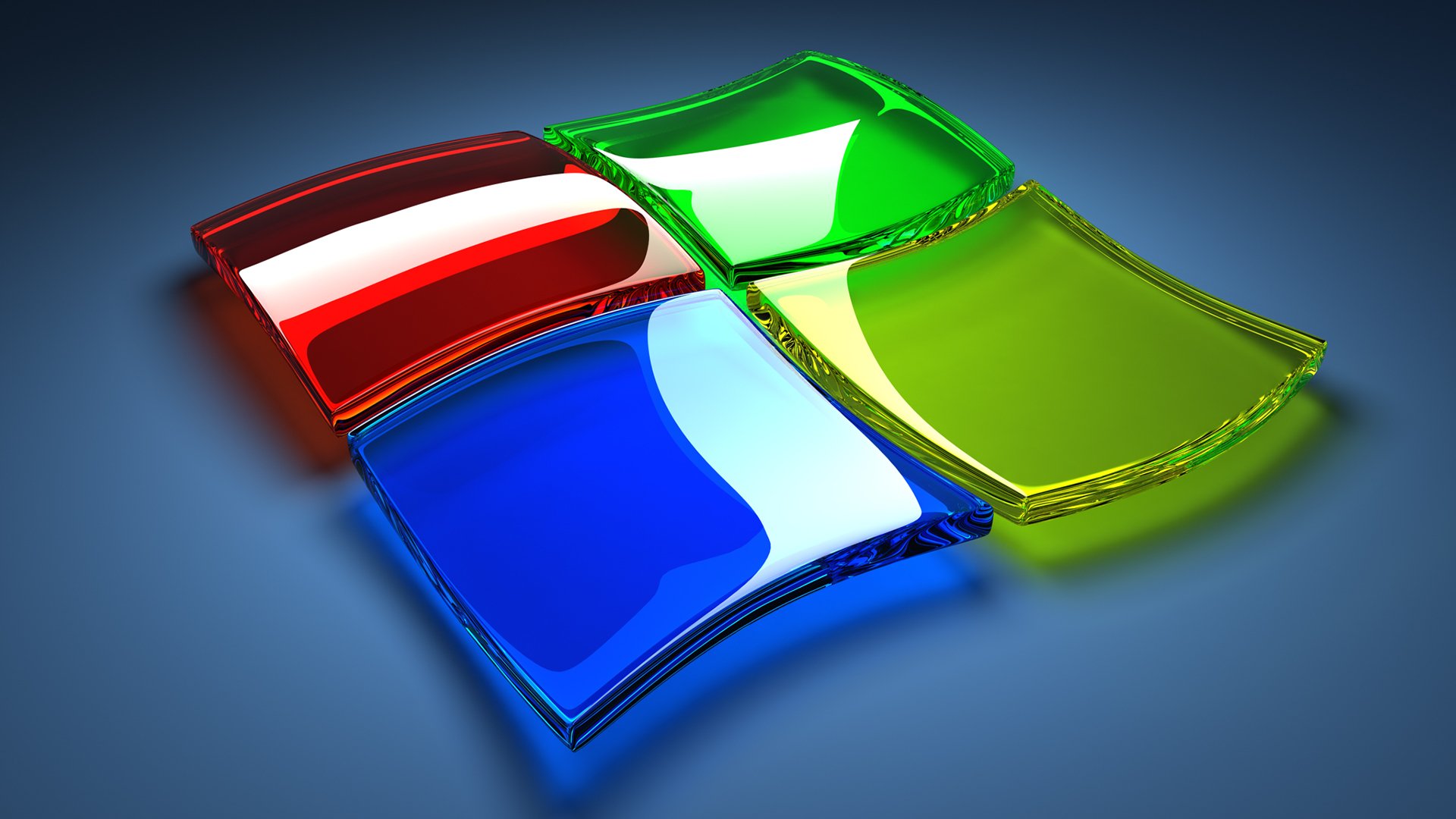 windows computer operating system 3d flowers logo emblem volume glass highlight