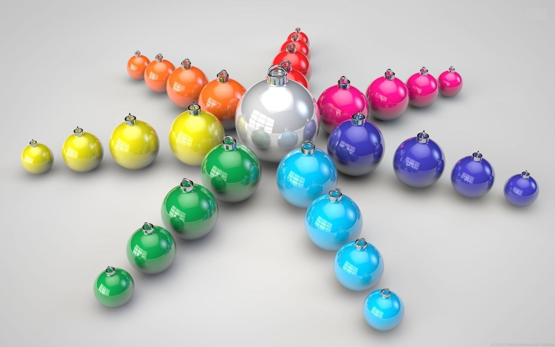 balles des jouets de l étoile de couleur de rayons de la fête le nouvel an